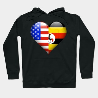 Half American Half Ugandan - Gift for Ugandan From Uganda Hoodie